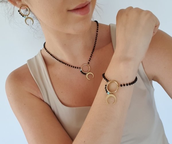 BRACELET GOLD CELEBRITY NEREZOVÁ OCEL