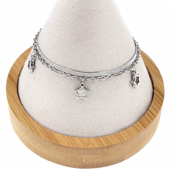 BRACELET GOLD CELEBRITY NEREZOVÁ OCEL