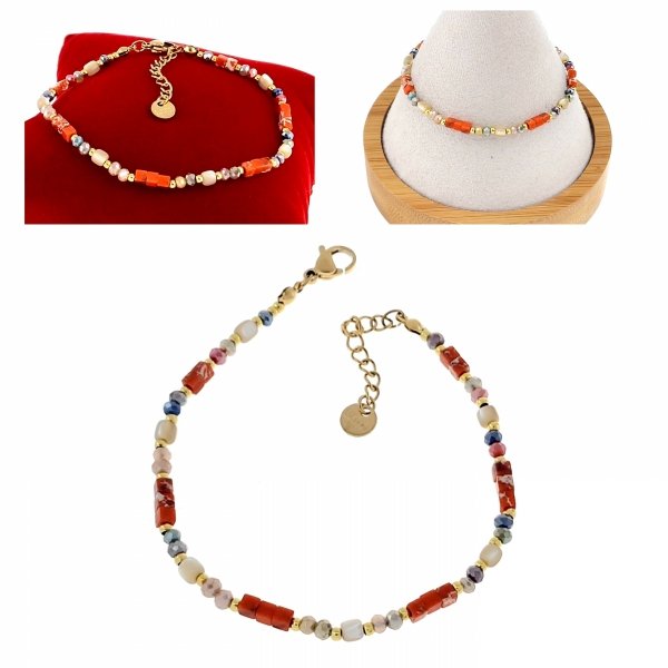 BRACELET GOLD CELEBRITY NEREZOVÁ OCEL