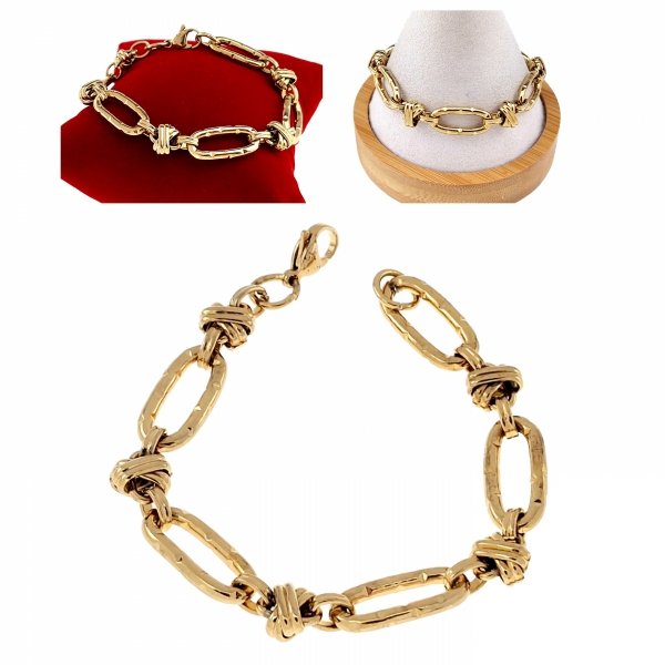BRACELET GOLD CELEBRITY NEREZOVÁ OCEL