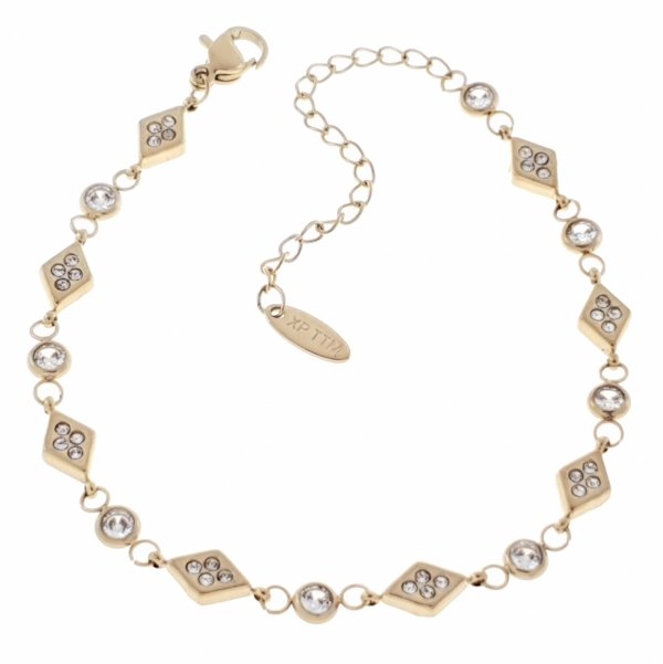 BRACELET GOLD CELEBRITY NEREZOVÁ OCEL