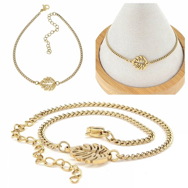 BRACELET GOLD CELEBRITY NEREZOVÁ OCEL
