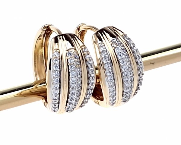 exklusive swarovski vergoldete ohrringe