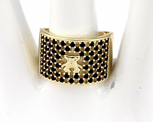 Goldring 17,00 mm. vergoldete Verlobung Xuping