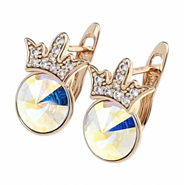 exklusive swarovski vergoldete ohrringe