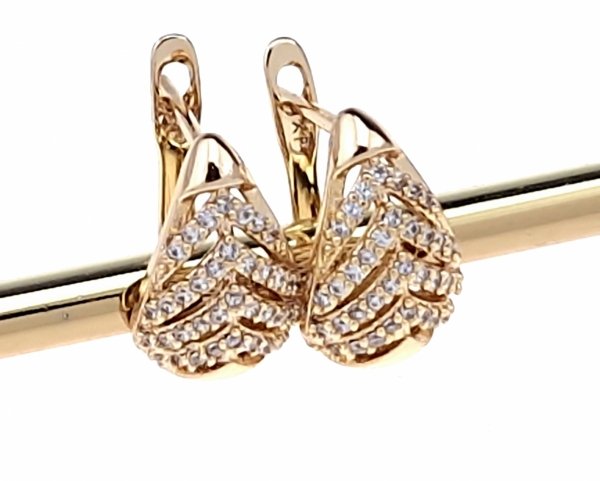 exklusive swarovski vergoldete ohrringe