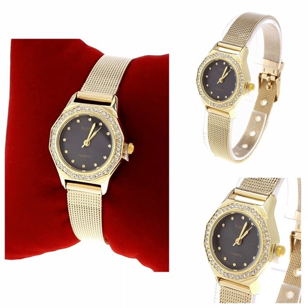 Damenuhr golden kurren Edelstahl