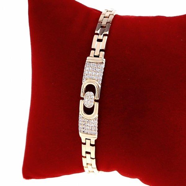Armband aus 18 Karat vergoldetem Gold