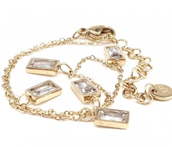 ARMBAND GOLD CELEBRITY EDELSTAHL