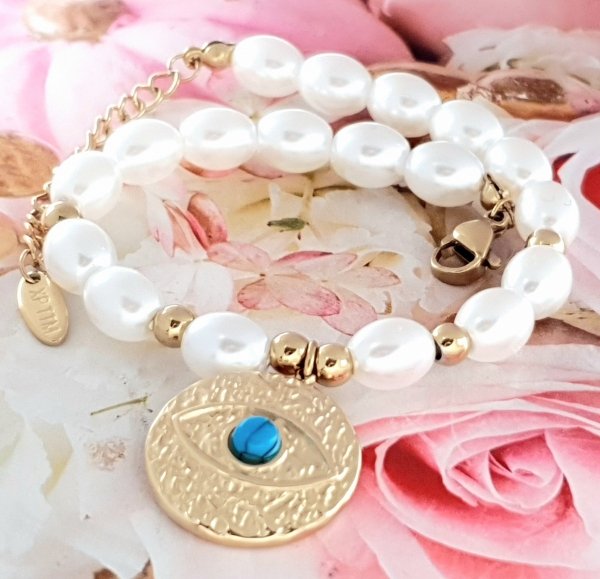 ARMBAND GOLD CELEBRITY EDELSTAHL