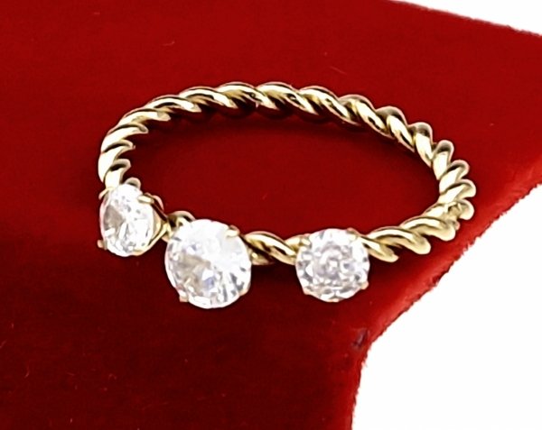 Ring 19,00 mm, goldener Edelstahl