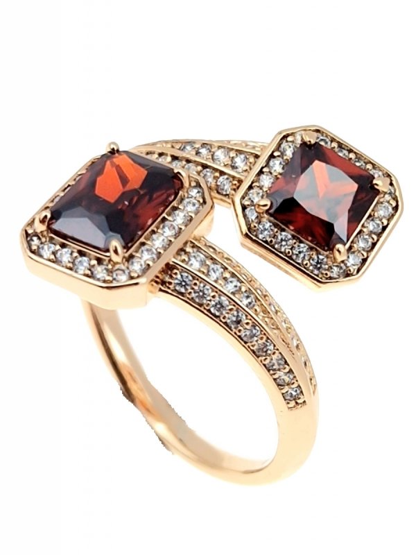 Goldring 18,60 mm. vergoldete Verlobung Xuping