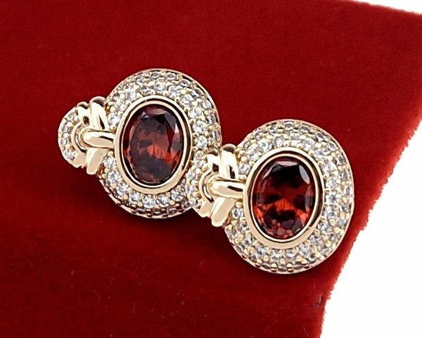 exklusive swarovski vergoldete ohrringe