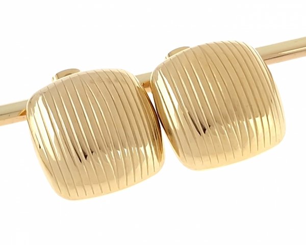 goldene Ohrringe aus Edelstahl