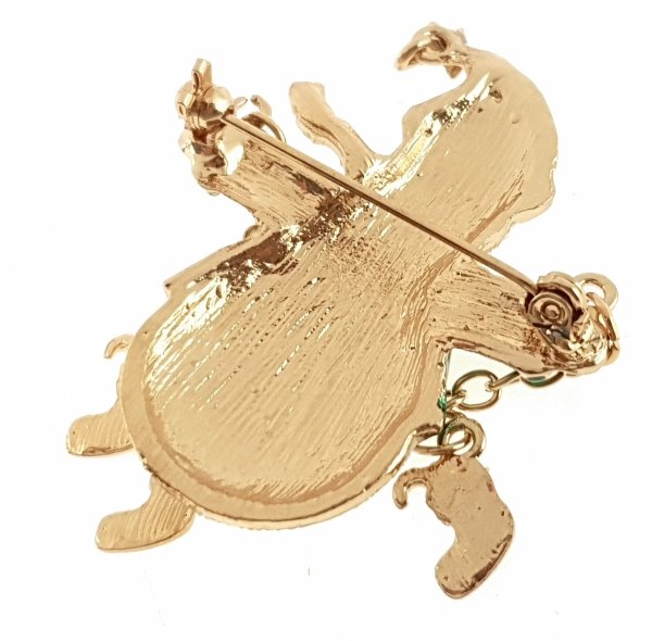 elegante Goldbrosche