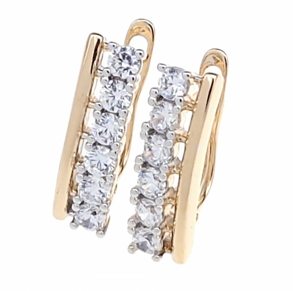 exklusive swarovski vergoldete ohrringe