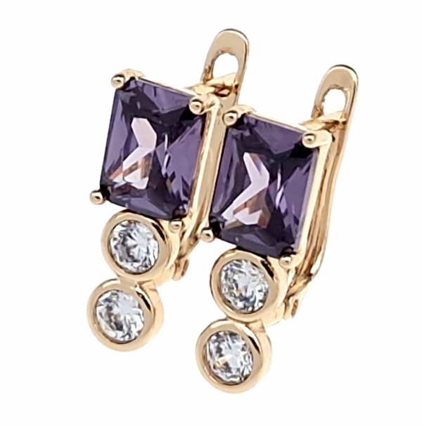 exklusive swarovski vergoldete ohrringe