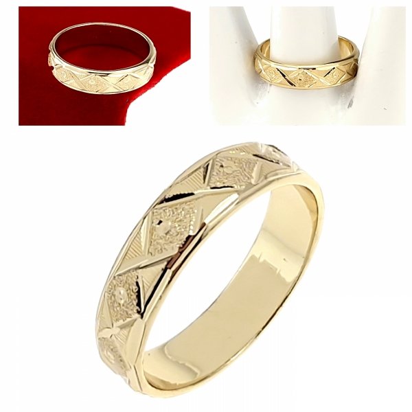 Goldring 18,60 mm. vergoldete Verlobung Xuping