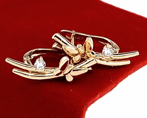 exklusive swarovski vergoldete ohrringe
