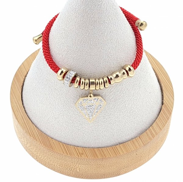 GOLDENES ARMBAND MIT EDELSTAHL