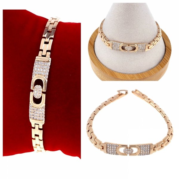 Armband aus 18 Karat vergoldetem Gold