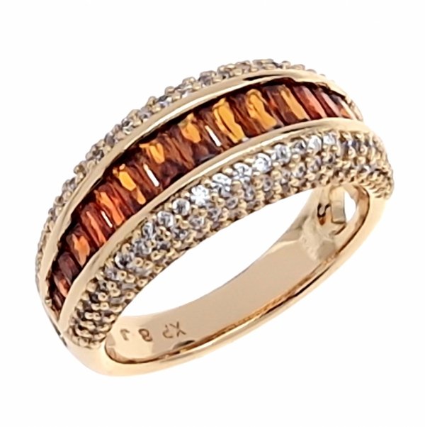 Goldring 18,60 mm. vergoldete Verlobung Xuping