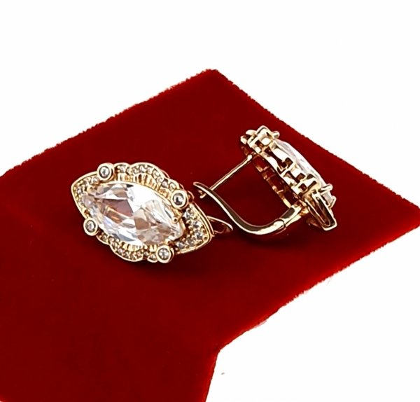 exklusive swarovski vergoldete ohrringe