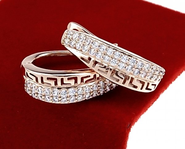 exklusive swarovski vergoldete ohrringe