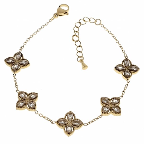 ARMBAND GOLD CELEBRITY EDELSTAHL