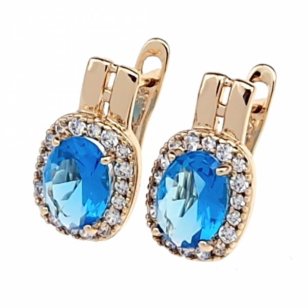 exklusive swarovski vergoldete ohrringe