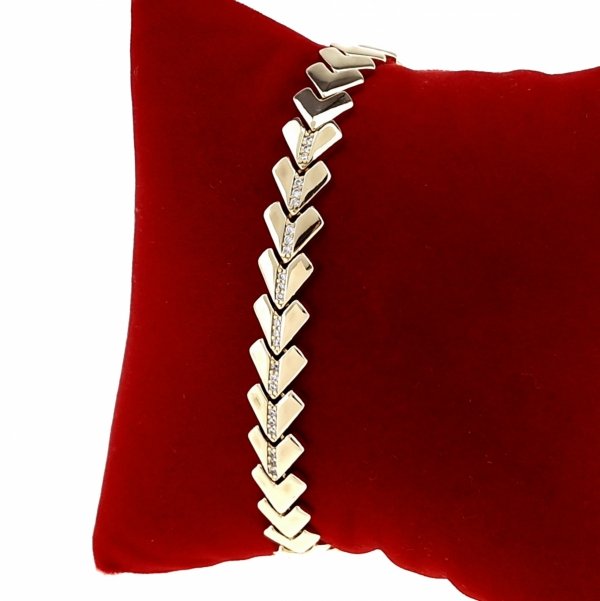 Armband aus 18 Karat vergoldetem Gold