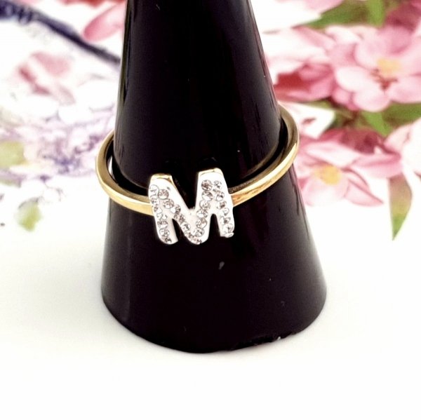 Ring 19,30 mm, goldener Edelstahl