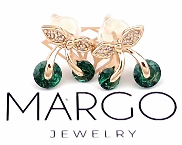 exklusive swarovski vergoldete ohrringe