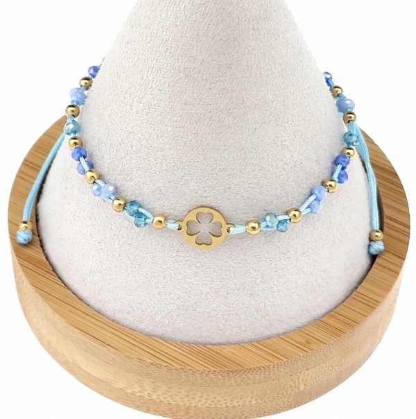 GOLDENES ARMBAND MIT EDELSTAHL