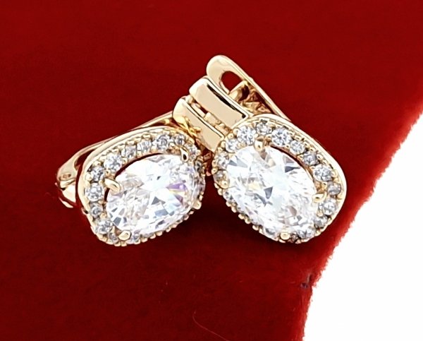 exklusive swarovski vergoldete ohrringe