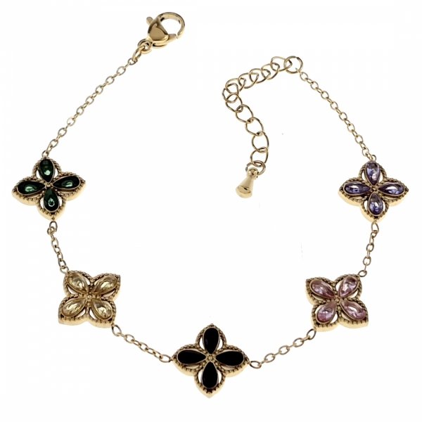 ARMBAND GOLD CELEBRITY EDELSTAHL