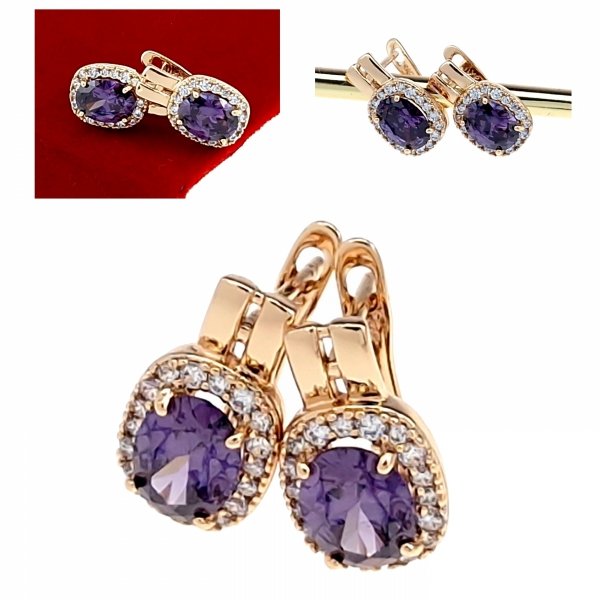 exklusive swarovski vergoldete ohrringe