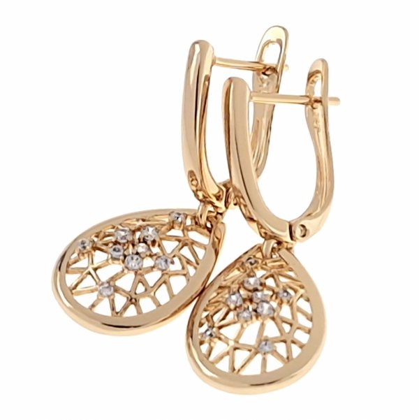 exklusive swarovski vergoldete ohrringe