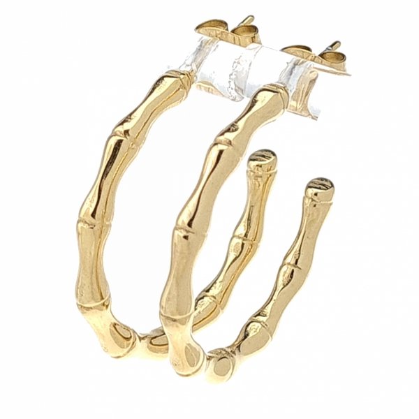 goldene Ohrringe aus Edelstahl