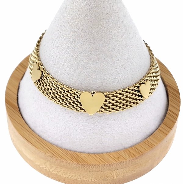 ARMBAND GOLD CELEBRITY EDELSTAHL