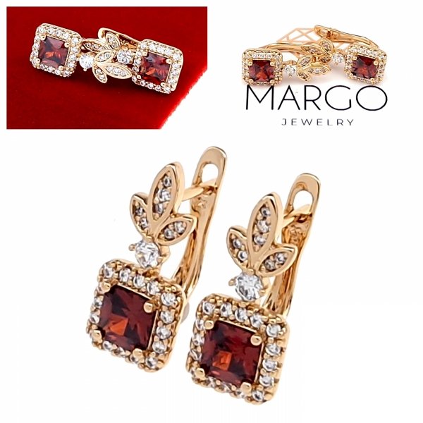 exklusive swarovski vergoldete ohrringe