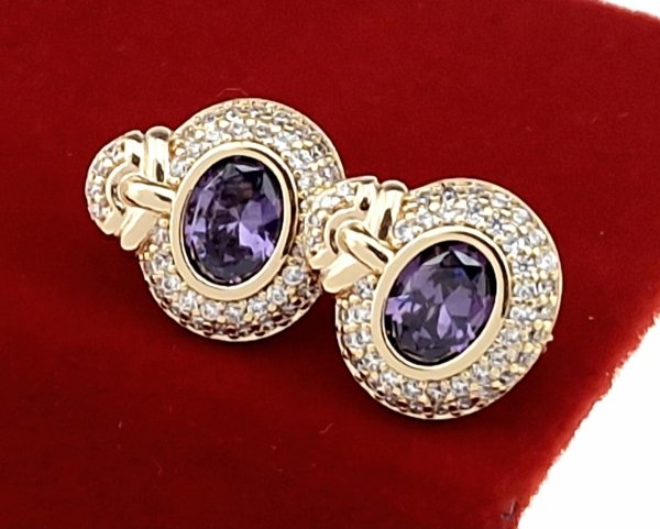 exklusive swarovski vergoldete ohrringe