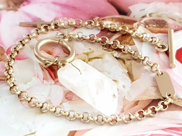 ARMBAND GOLD CELEBRITY EDELSTAHL