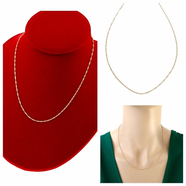 Gold vergoldete Kette 18 Karat Xuping