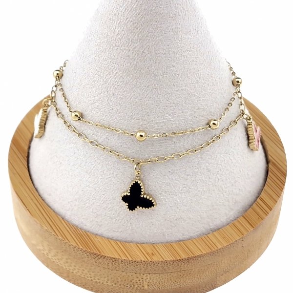 ARMBAND GOLD CELEBRITY EDELSTAHL