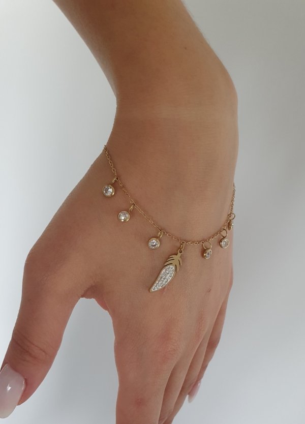 ARMBAND GOLD CELEBRITY EDELSTAHL