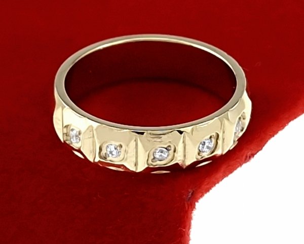 Ring 19,00 mm, goldener Edelstahl