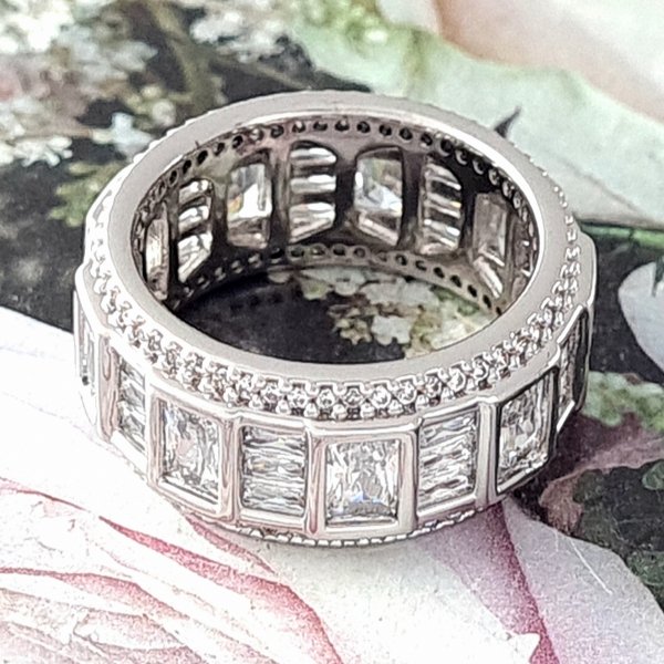 Goldring 19,60 mm. vergoldete Verlobung Xuping