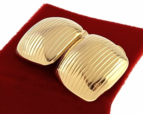 goldene Ohrringe aus Edelstahl