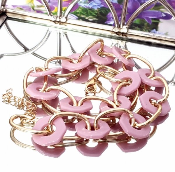 Goldkette Acryl Halskette
